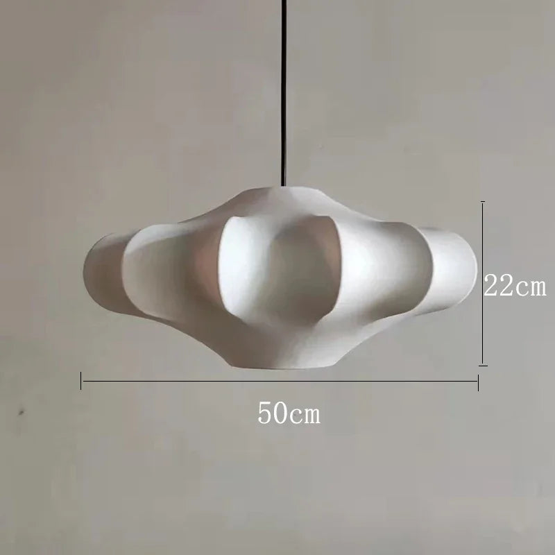 Luxury Silk Lamp Restaurant Pendant Lights Nordic Minimalist Home Decor Chandeliers for Dining Room Bedroom Suspension Luminaire