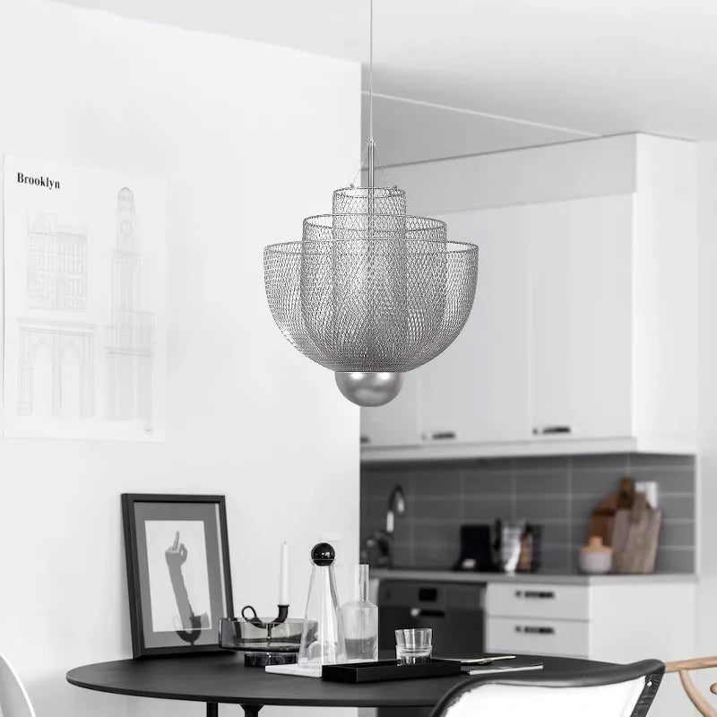 Modern LED Pendant lamps Lighting lustre Italy Designer LED Geometric Hollow LOFT Chandelier Staircase Home decor Hanging Lights