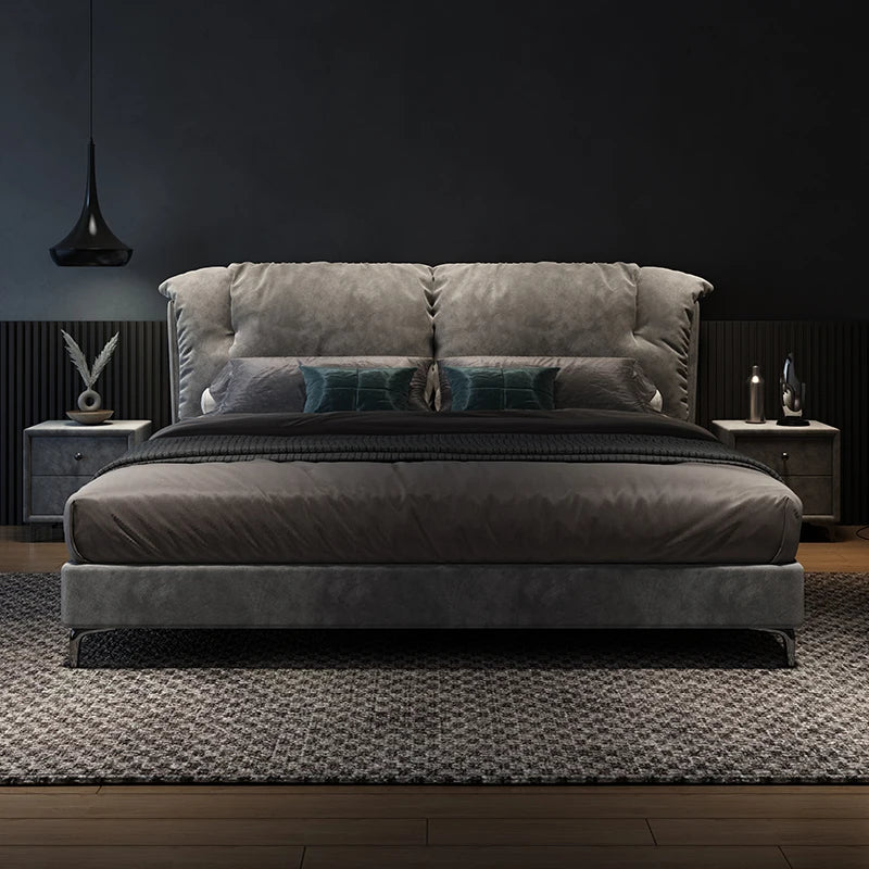 European Master Bedroom Bed Design Kids Two Persons Bed Hotel Lounge Modern Storage Cama Inteligente House Accessories