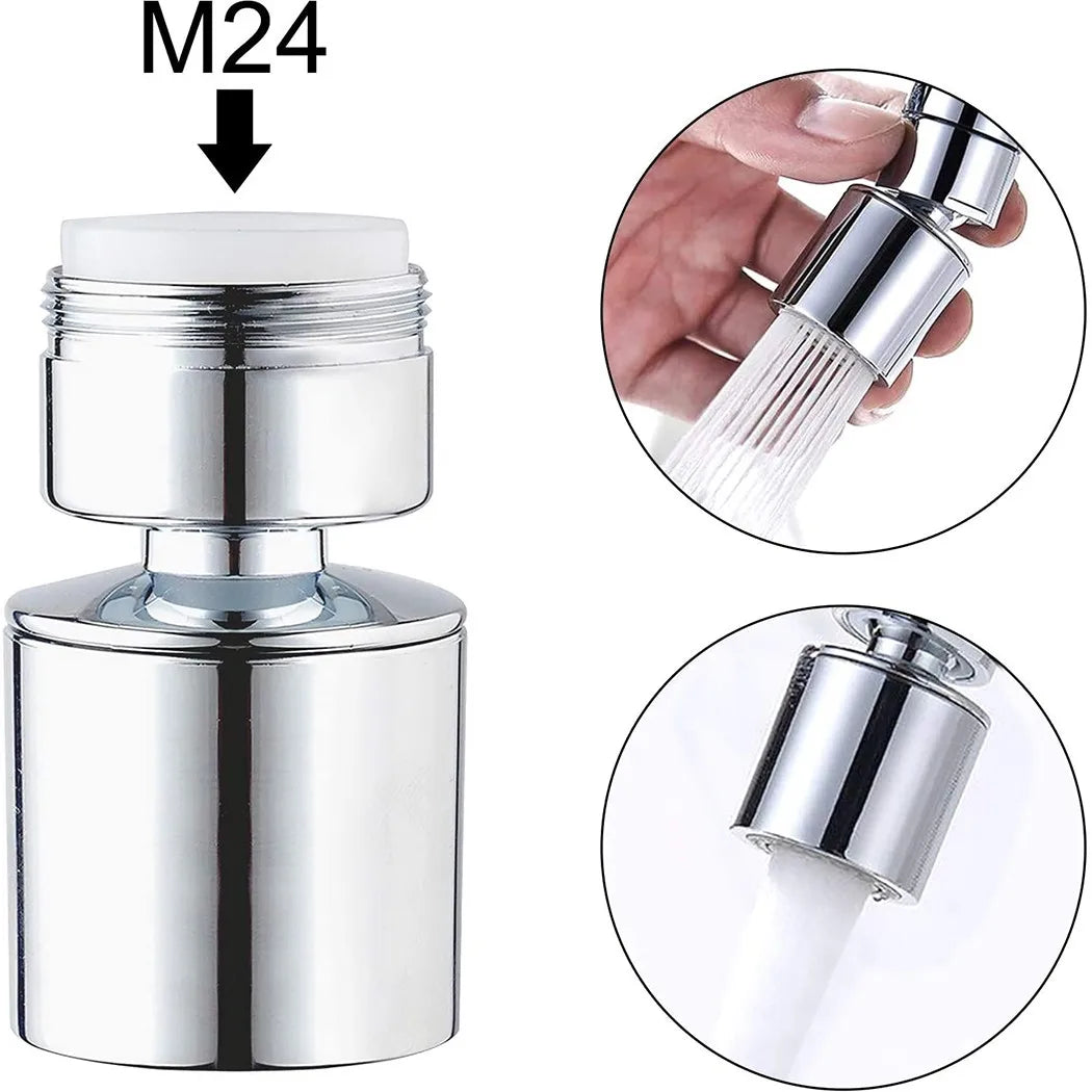 Kitchen Taps Head 360° Rotate Faucet Swivel End Diffuser Adapter Filter M24 Kitchen Faucet Aerator Bath Faucet Connectors