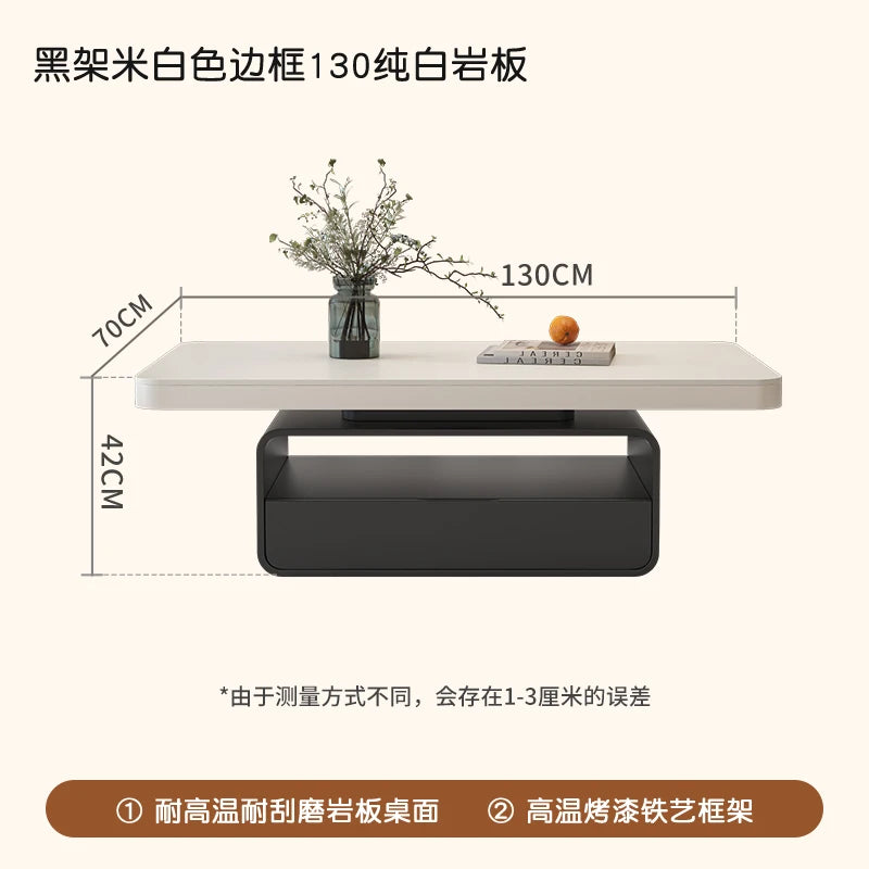 Desk Modern Side Tables Drawer Aesthetic Design White Side Tables Living Room Square Mesas De Centro Para Sala House Accessories