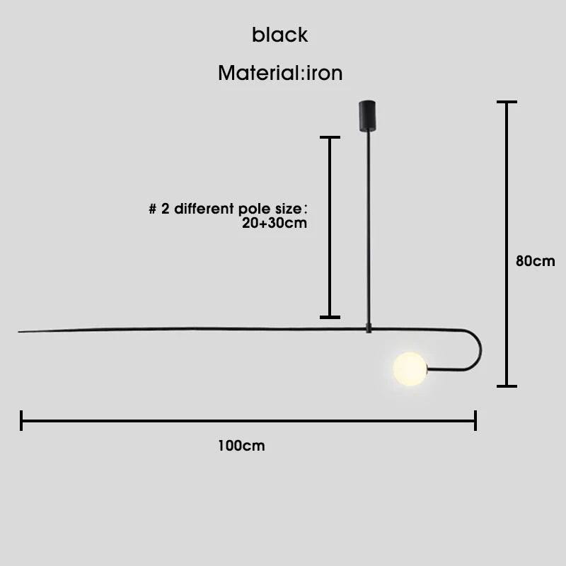 Mobile Chandelier Designer Line Chandelier For Living Room Bedroom Restaurant Shop Decor Minimalist Kitchen Island Hanging Lamp