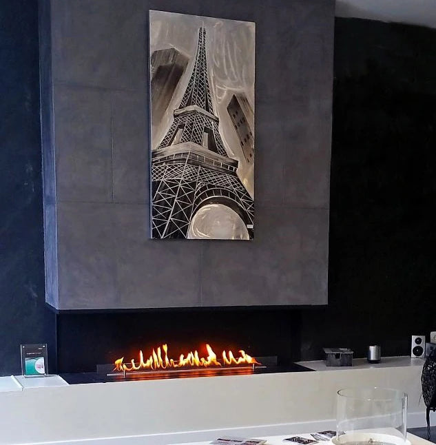 DUTRIEUXFireplace Factory Wholesale 48 Inch Modern Fire Place Indoor Wifi Ethanol Fireplace