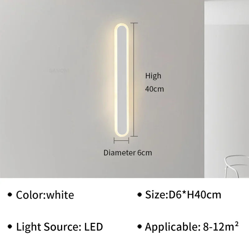 LED Wall Lamp Modern Wall Lights for Bedroom Bedside Living Room Sofa Backdrop Stairs Aisle Home Decor Sconce Indoor Lighting