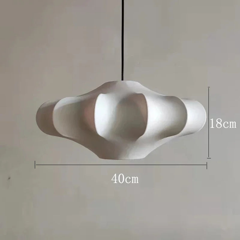 Luxury Silk Lamp Restaurant Pendant Lights Nordic Minimalist Home Decor Chandeliers for Dining Room Bedroom Suspension Luminaire