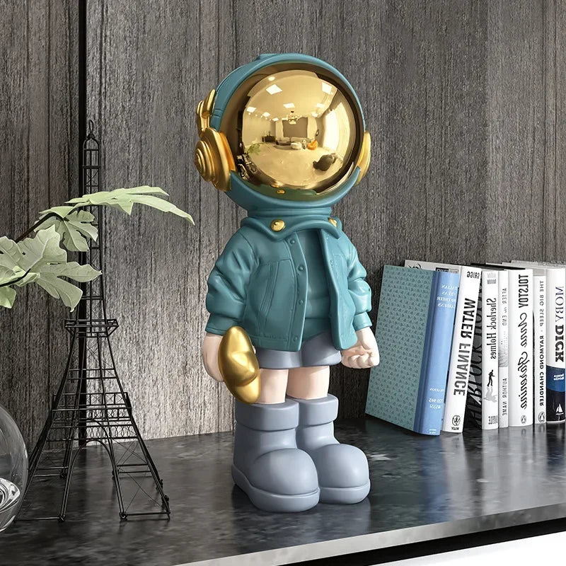 Creative Resin Cartoon Astronaut Statues Home Decoration Figurine Desktop Decor SculptureNordic Indoor Ornaments Gifts