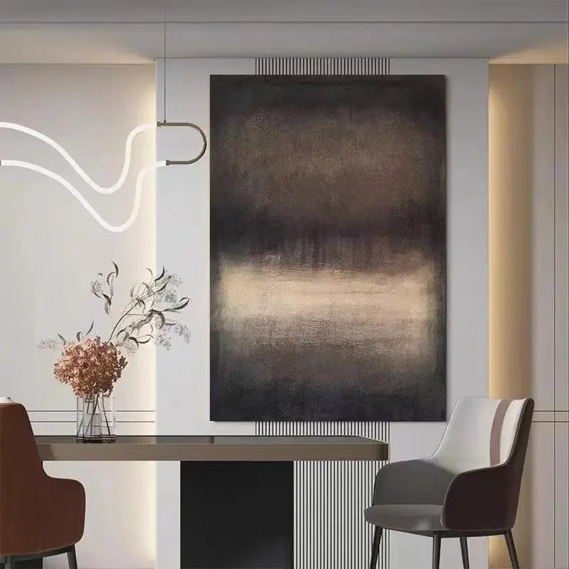Handmade Large Textured Oil Painting Modern Abstract Geometry Hand Painted Wall Art PictureFor Living Room Porch Entrance Decor