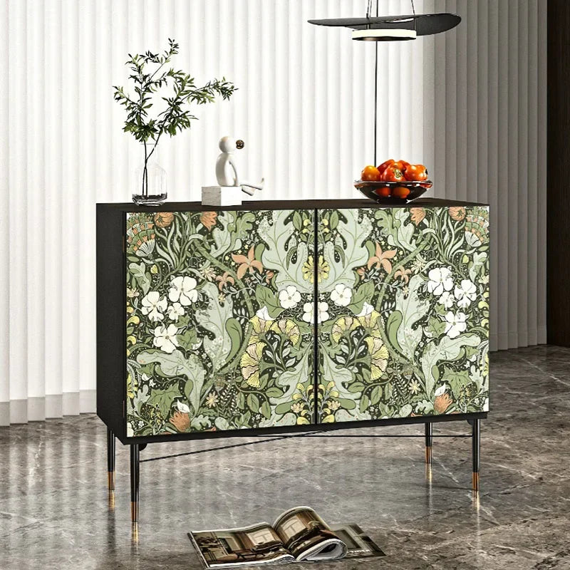 Organizer Storage Living Room Cabinets Wood Trendy Decoration Aesthetic Display Cabinet Sideboard Modern Vitrine Home Furniture