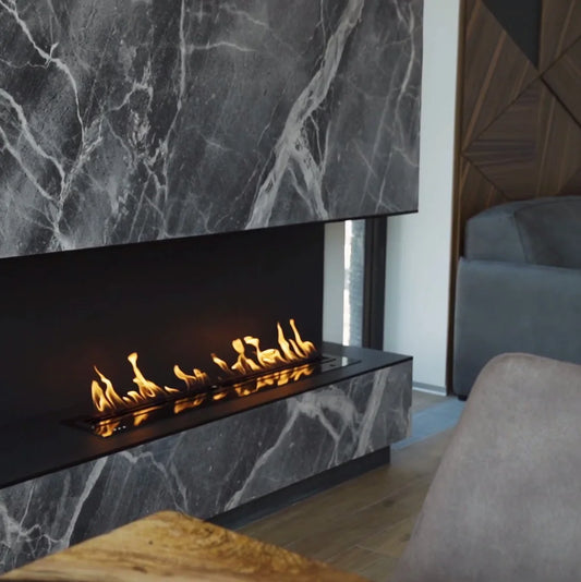 DUTRIEUXFireplace Factory Wholesale 48 Inch Modern Fire Place Indoor Wifi Ethanol Fireplace