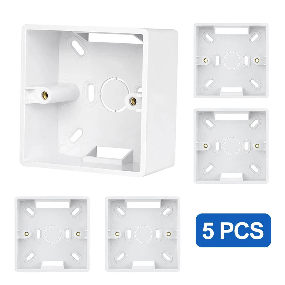 SRAN External Mounting Box 86mm*86mm*42mm for 86mm*86mm Standard Switches and Sockets Apply For Any Position of Wall Surface