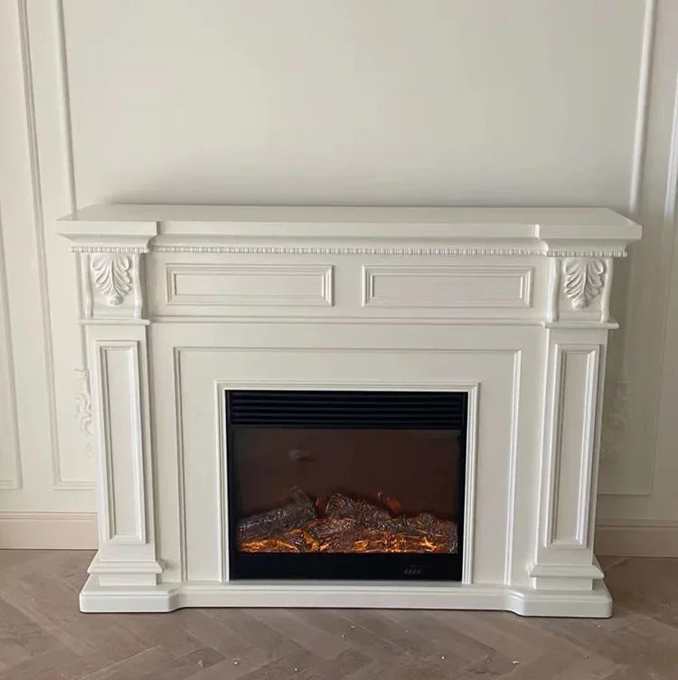 Electric FireplaceManufacturer Decorative Wood Fireplaces LED Flame Free Standing Electric Fireplace With Mantel