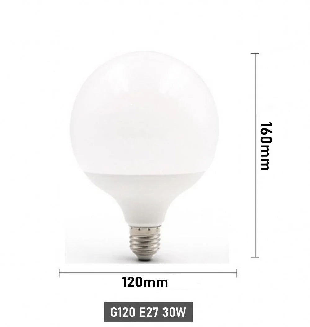 LED Bulb E27 30W 20W 15W 220-240V G80 G95 G120 Energy Saving Global Light Lampada Ampoule led Light led Lamp Vanity Light Bulbs