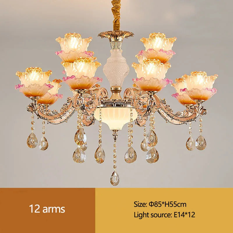 European Living Room Crystal Chandelier Luxurious Dining Room Bedroom Duplex Building Minimalist Modern Lobby Villa Hotel Lights