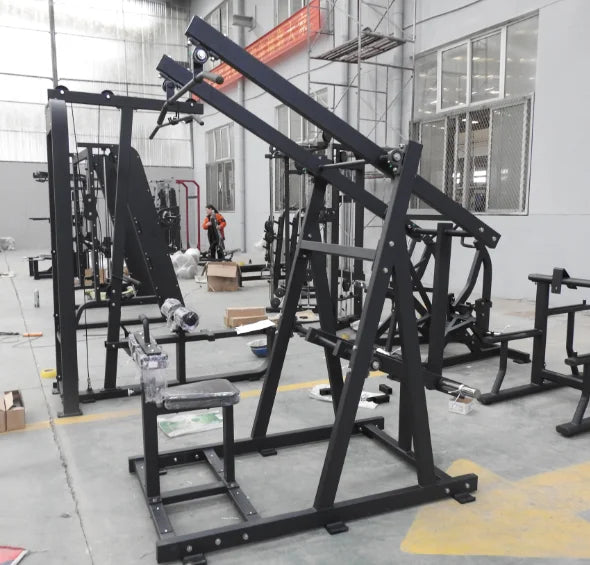 Gym Fitness Equipment for Commercial Use  Body Building Strength Training Plated Loaded Lat Pulldown Machine