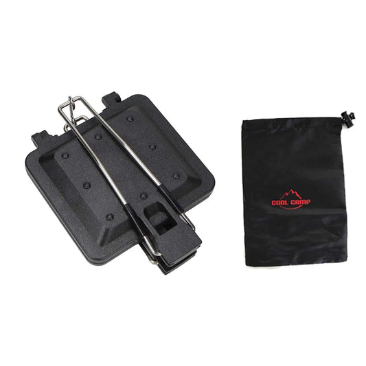 Double Sided Sandwich Baking Pan with Storage Bag Fried Egg Pan Frying Pan for Breakfast Bread Barbecue Hot Dog Pancakes