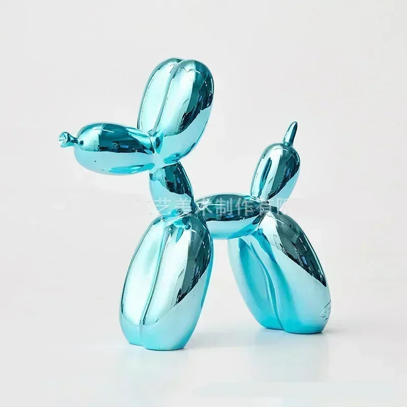 Resin Balloon Dog Sculpture Home Decor Table Decoration and Accessories Office Nordic Animal Decorative Sculptures and Figurines