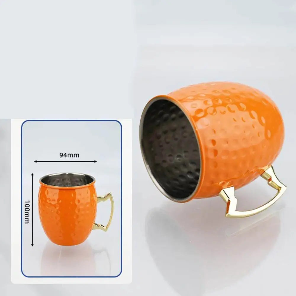 500ml Pure Copper Cup Handcrafted Moscow Mule Moscow Mule Mugs Brushed Appearance Thickened Mug Cup Mules Cocktails Coffee Beer