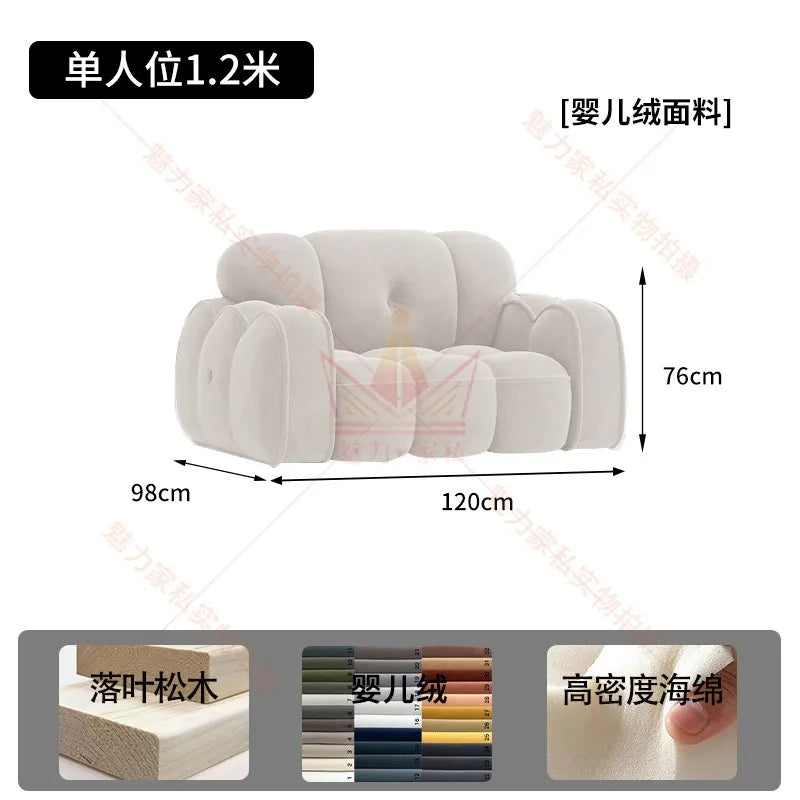 Lounge Designer Living Room Sofas Minimalist Nordic Luxury Modern Sofas Small Lounge Children Wood Divano Outdoor Furniture