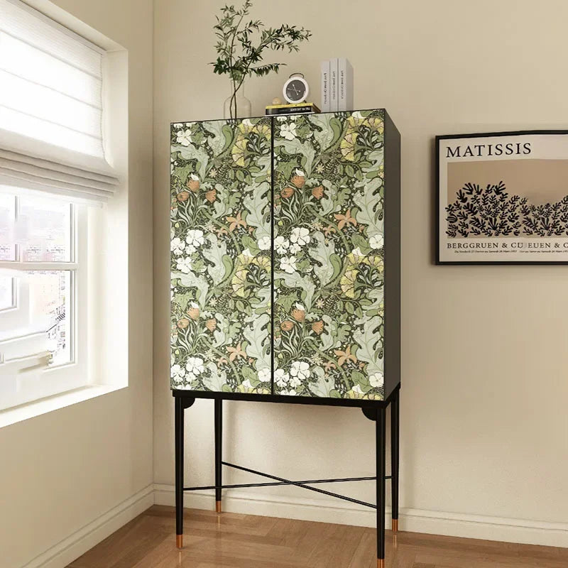 Organizer Storage Living Room Cabinets Wood Trendy Decoration Aesthetic Display Cabinet Sideboard Modern Vitrine Home Furniture