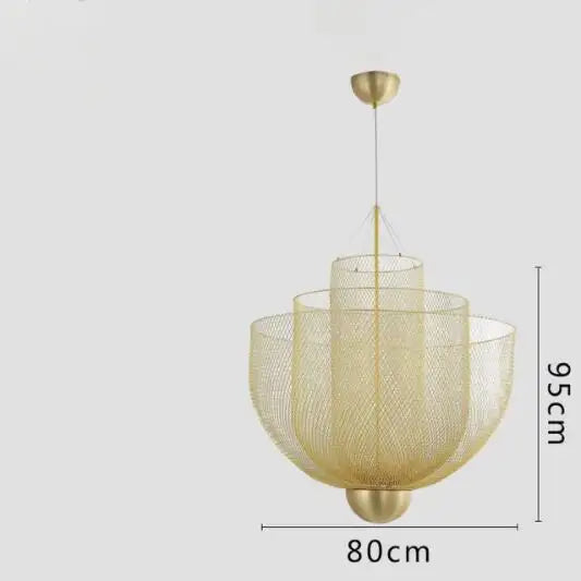 Modern LED Pendant lamps Lighting lustre Italy Designer LED Geometric Hollow LOFT Chandelier Staircase Home decor Hanging Lights