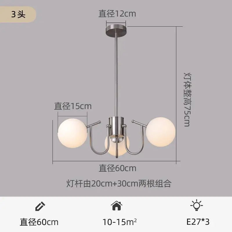 Mid Century Chandelier Antique Bauhaus Chandelier For Living Room Bedroom Restaurant Decor Designer Dining Room Hanging Lamp