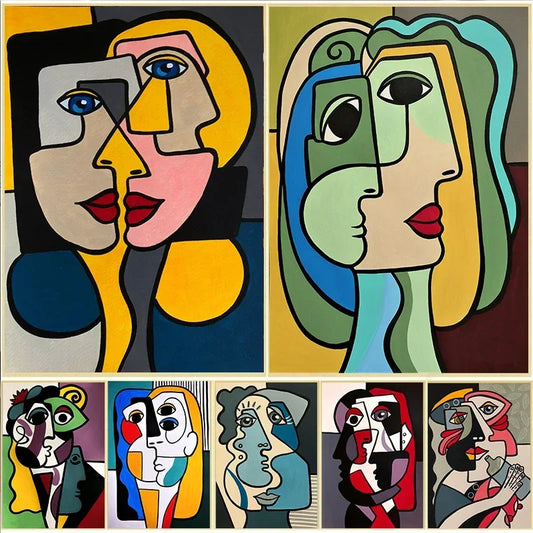 Abstract Picasso Art Classic Posters and Print Pictures Vintage Room Decor Canvas Painting Wall Art For Home Decoration Cuadr