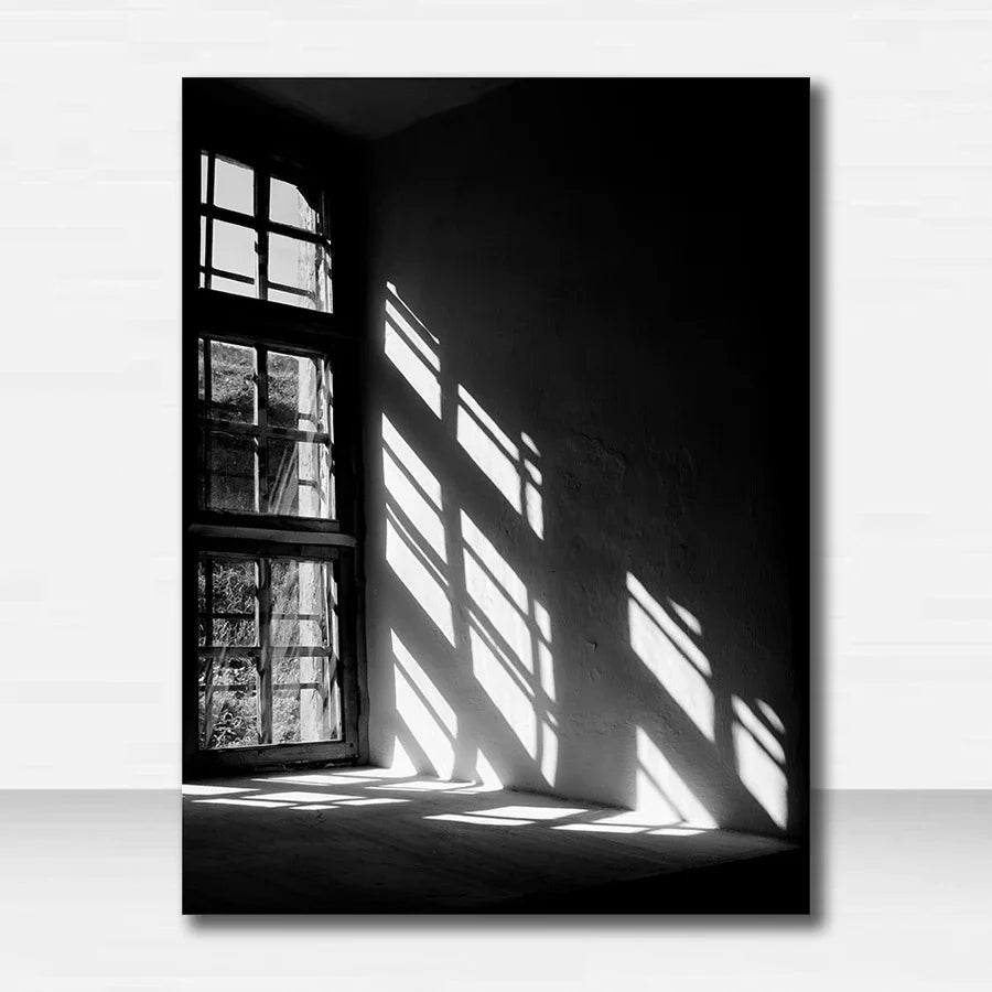 Wall Art S Prints Wall Pictures For Living Room Scandinavian Nordic Black And White Building Canvas Painting Girl
