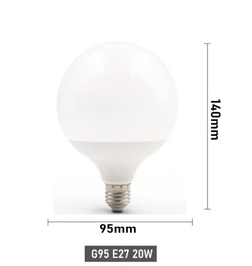 LED Bulb E27 30W 20W 15W 220-240V G80 G95 G120 Energy Saving Global Light Lampada Ampoule led Light led Lamp Vanity Light Bulbs