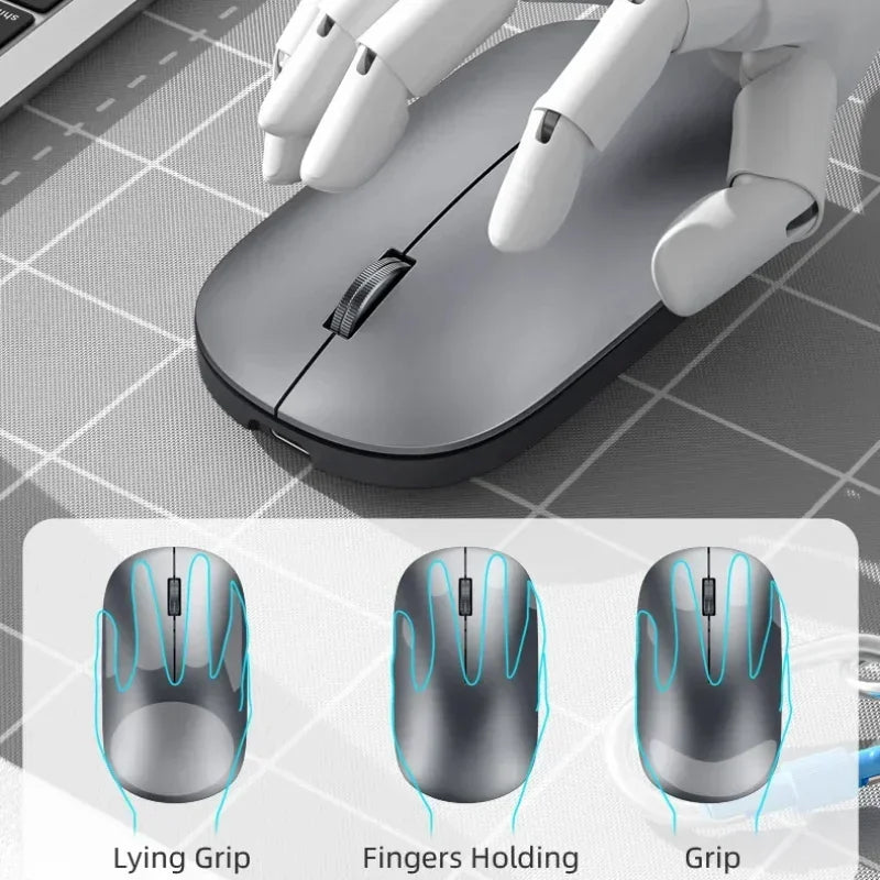 Xiaomi Wireless Mouse Bluetooth Silent 2.4G Dual-mode Type-C Charging Ergonomic Morandi Portable Laptop Office Gaming Mouse