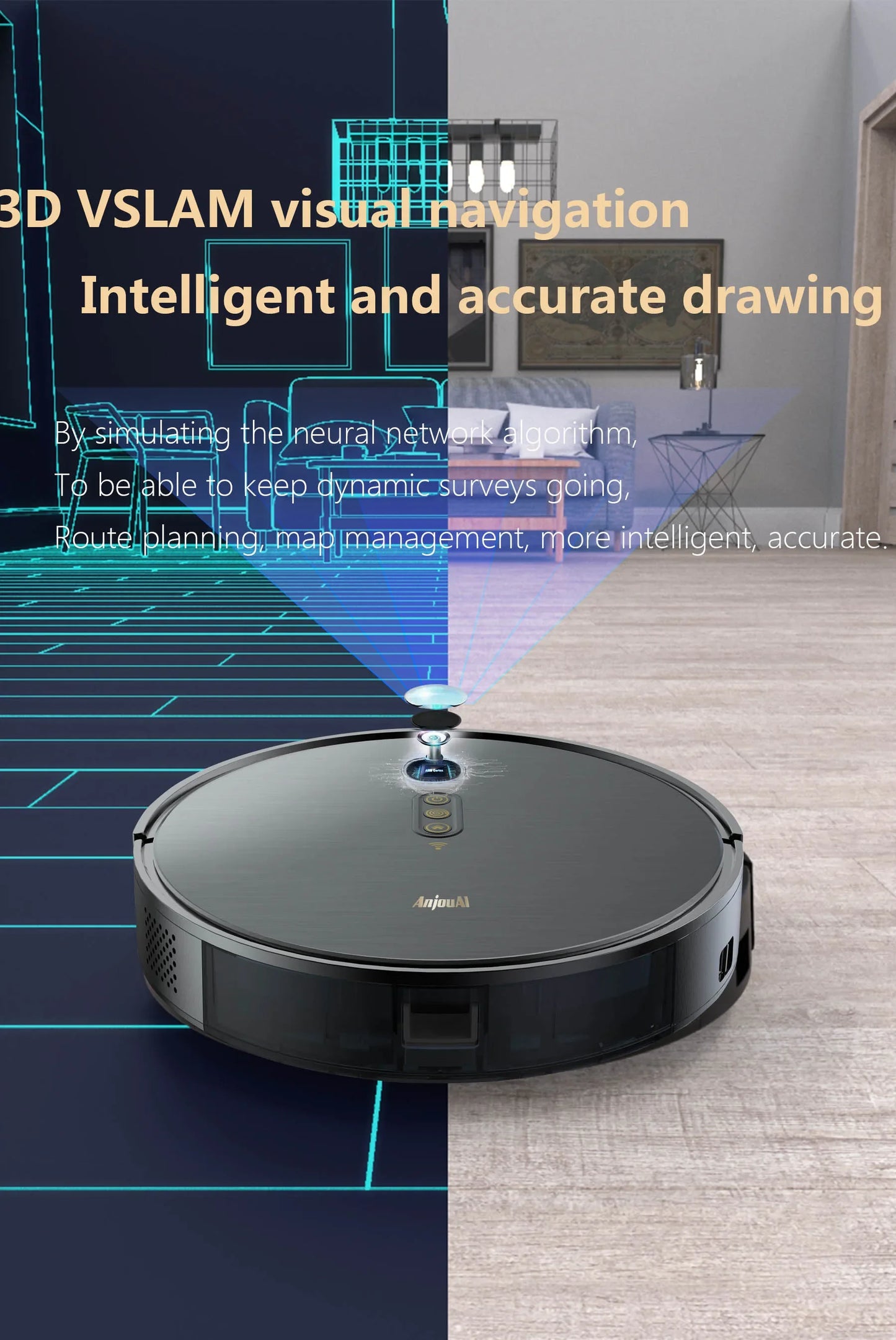 Household intelligent sweeping robot 3 in 1 household appliances wireless vacuum cleaner home