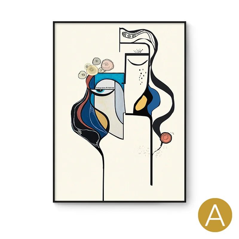 Modern Painting Wall Painting Diy Abstract Nordic Style Images Calligraphy Decoration Living Room Calligraphy Large Home Decor