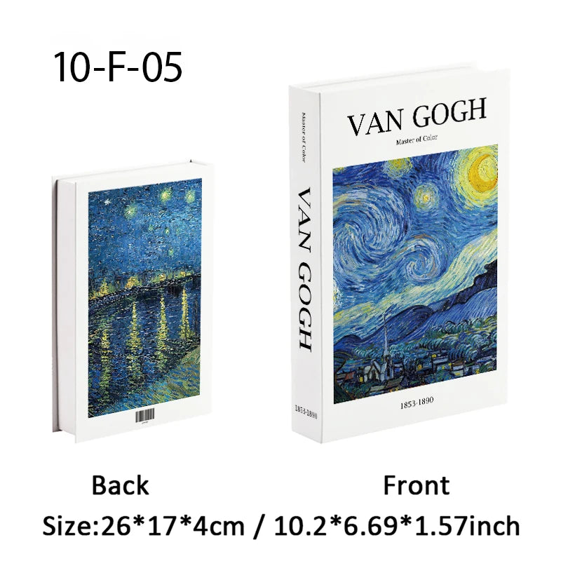 Bauhaus Decorative Books Open Luxury Fake Book Storage Box Home Decor Matisse Boho Monet Coffee Table Shelf Interior Decoration