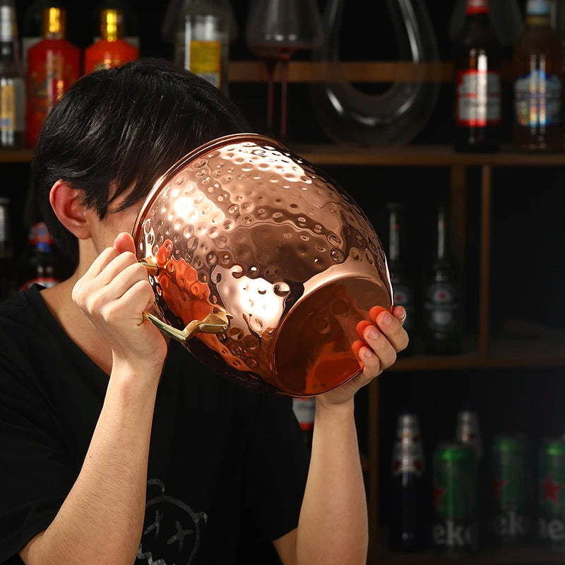 Extra Large 5L Hammered Moscow Mule Mug Mega Mug Moscow Mule Ice Bucket Mug
