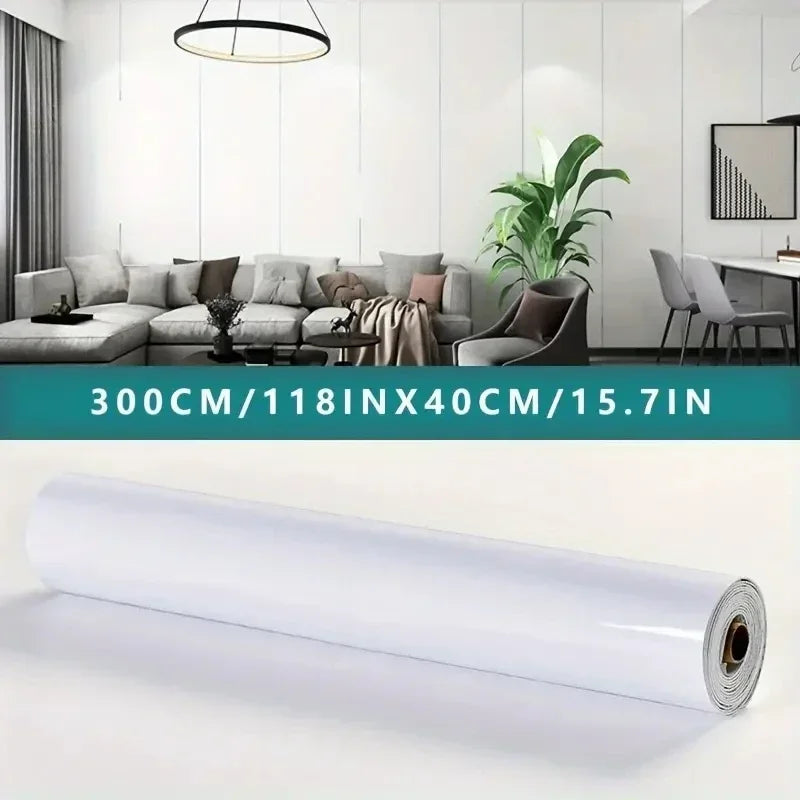 Roll of PVC self-adhesive wall floor covering material, marble and wood grain vinyl sheet with aluminum foil backing, dual purpo