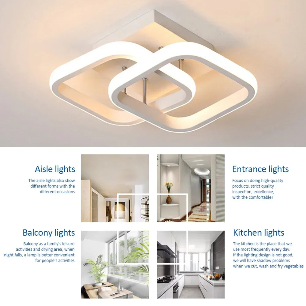 Ceiling Chandelier Led Corridor Ceiling Lamp For Kitchen Bedroom Living Balcony Aisle Lamp Home Decor Foyer Track Lights
