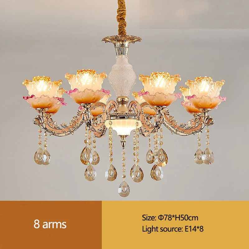 European Living Room Crystal Chandelier Luxurious Dining Room Bedroom Duplex Building Minimalist Modern Lobby Villa Hotel Lights