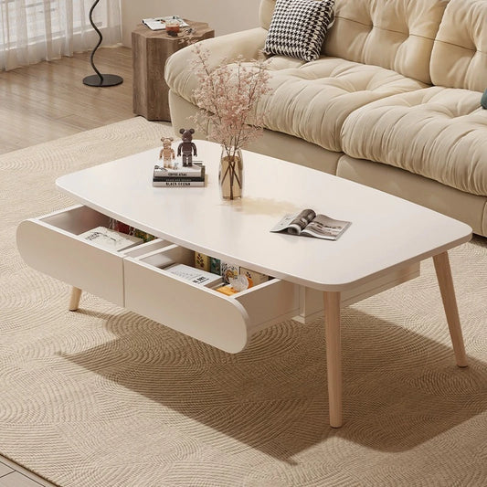Tea table, modern home, living room, small apartment, simple low table, internet famous balcony, bedroom, sitting on the floor,