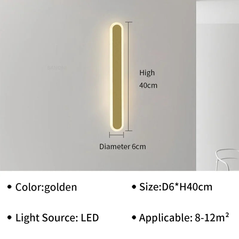 LED Wall Lamp Modern Wall Lights for Bedroom Bedside Living Room Sofa Backdrop Stairs Aisle Home Decor Sconce Indoor Lighting