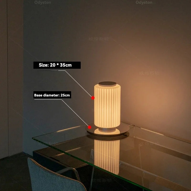 Italian Designer Luster Modern LED Floor Lights For Living Room Bedroom Bedside Table Lamp Home Decor Glass Cylinder Floor Lamps