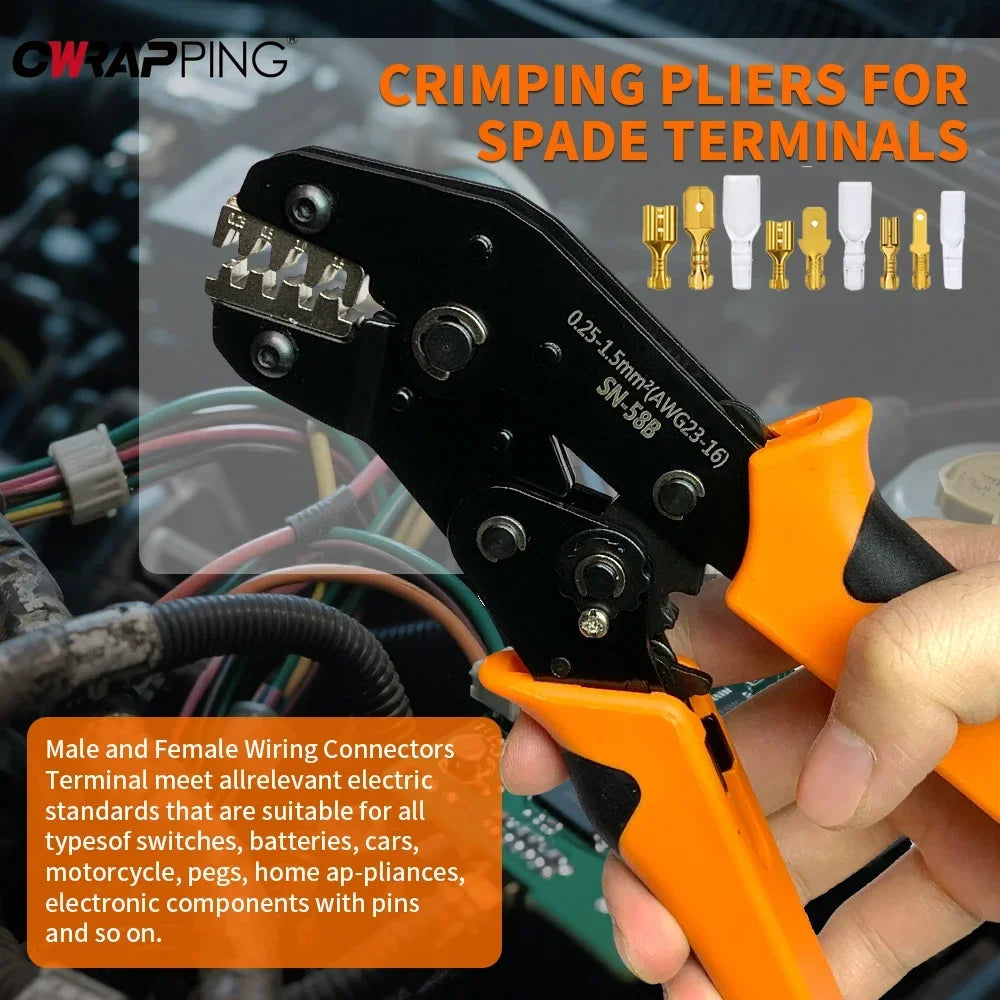 Crimping Pliers Carpentry Tools in Offers Electrician Terminal Compactor Hand Tool Electricity Wire Multi-functional Home Tools
