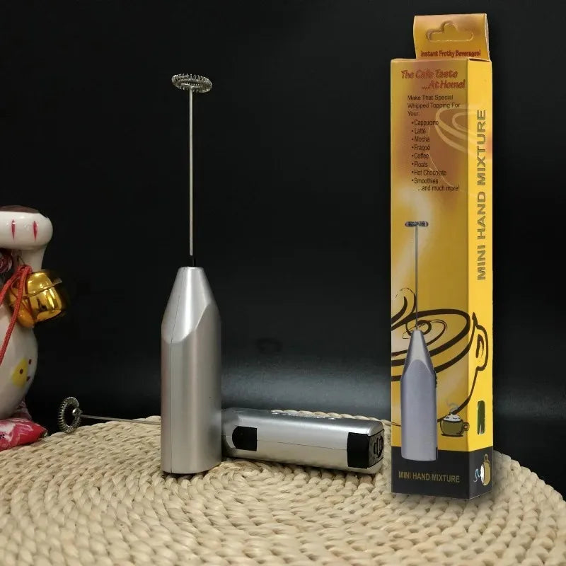 Electric Handheld Milk Frother, Coffee Whisk, Frappe Maker, Drink Stirrer, and Egg Beater – Versatile Kitchen Appliance