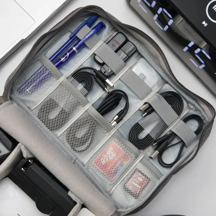 Travel Multi-function Cable Winder Charger Organizing Bag Miscellaneous Items Storage Box