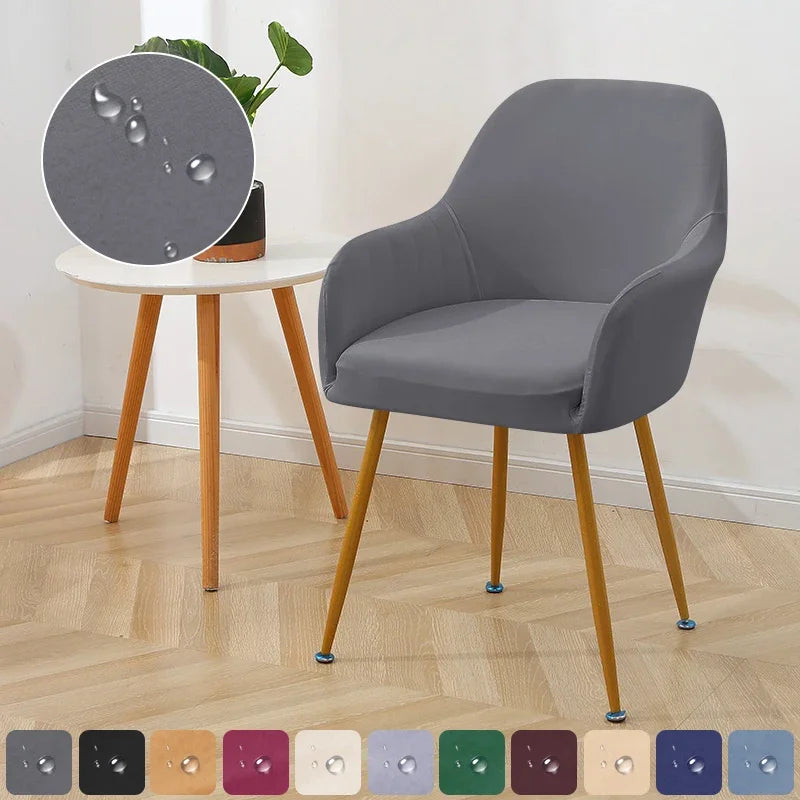 1PC Water Repellent Elastic Chair Cover Stretch High Armchair Covers Office Chairs Slipcover Seat Cover for Hotel Dining Room