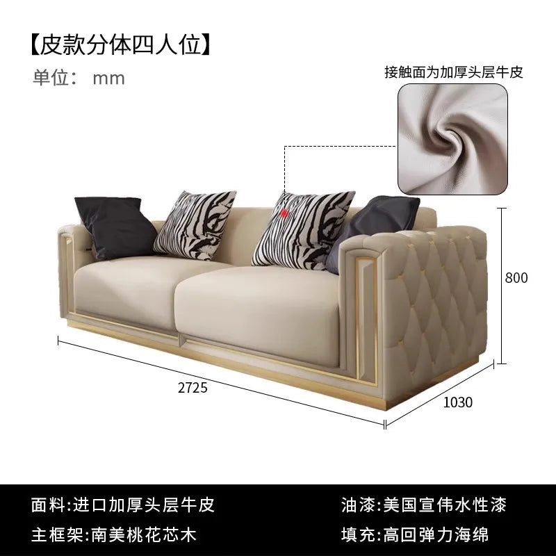 Classic Lounge Kids Sofa Floor Adults Armrest Comfortable Cushion Sofa Romantic Luxury Divani Da Soggiorno Home Furniture