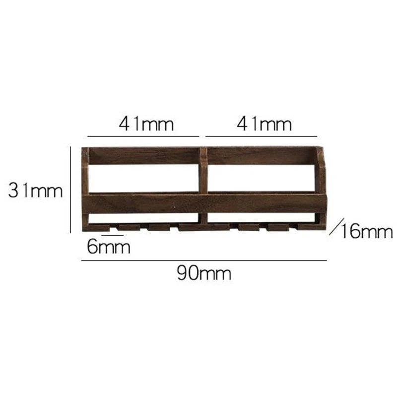 Wooden Wine Rack Figurines Wall Decoration Toys Figurine Art Original Ornaments Mini Funny Wine Shelf Aesthetic Accessories