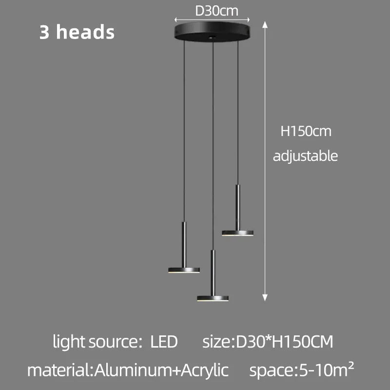 Modern Chandeliers Are Used For Luxury Staircase Lights Led Living Room Lights Coffee Shop Ceiling Lights High-Rise Restauran