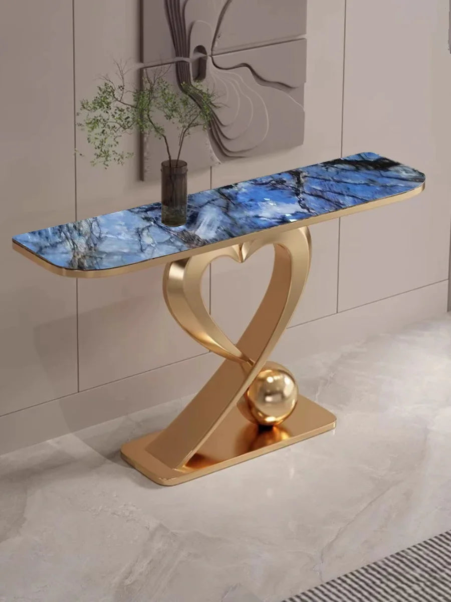 Beauty Aesthetic Console Table Design Glamour Metal Hallway Console Table Vintage Luxury Tisch Wohnzimer Home Furniture