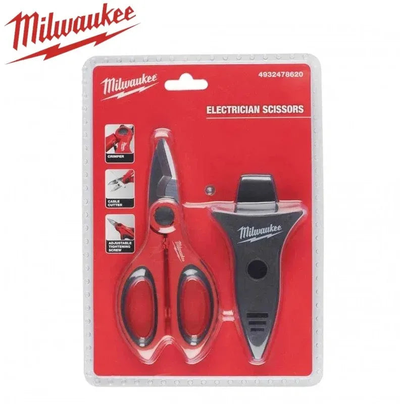 MILWAUKEE 4932478620 Electricians Scissors With Storage Power Tool Accessories Hand Tools Scissors