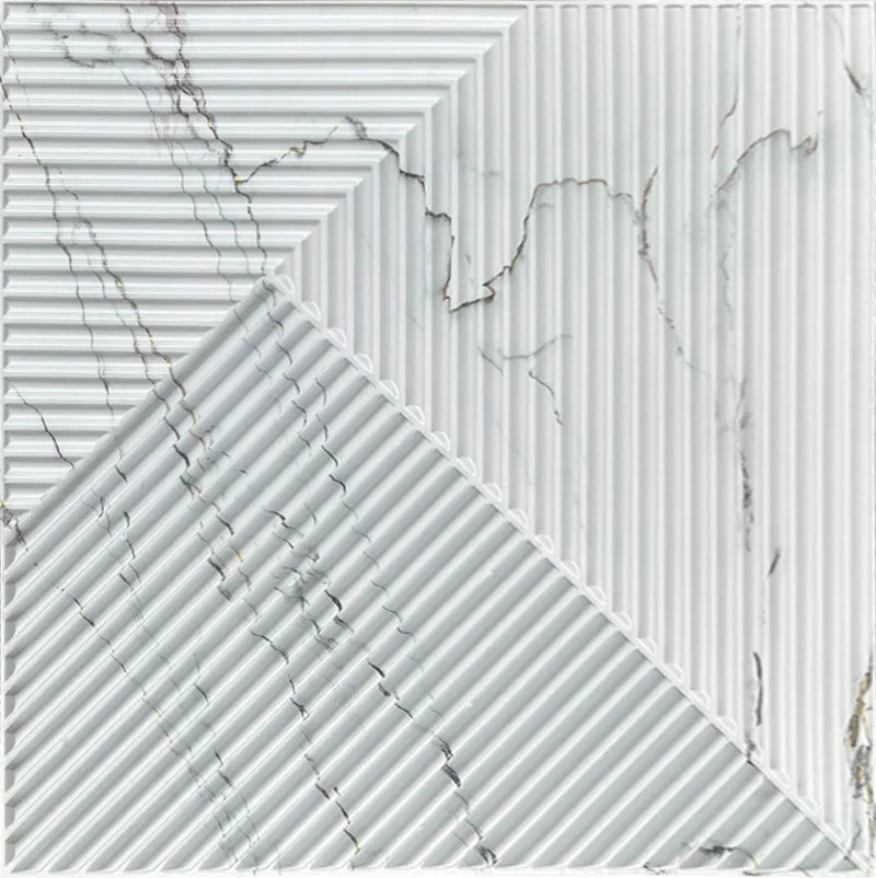 PVC 3D Wall Panels - Waterproof Textured Background Wall, Perfect for Stylish Home Decoration and Modern Interior Designs