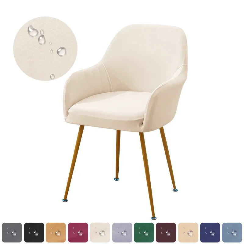 1PC Water Repellent Elastic Chair Cover Stretch High Armchair Covers Office Chairs Slipcover Seat Cover for Hotel Dining Room